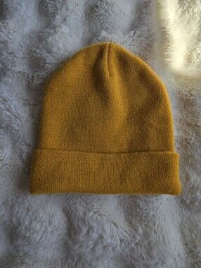 H&M Mustard Yellow Knit Beanie